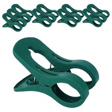 With Home 雙層棉被曬衣夾 大型, 10個, 深綠色