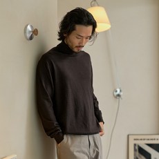 MANNERGRAM 男士高領長袖針織衫