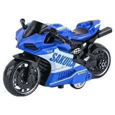 Daily On模型摩托車壓鑄玩具, 1個, 藍色