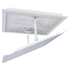 通勤倉庫 黏貼式 可調節長度 冷氣擋風板 白色款式1 30 x 30 cm, 1個, 單一商品