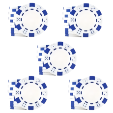 Dassadotcom 散裝彩色籌碼, 50個, 白色