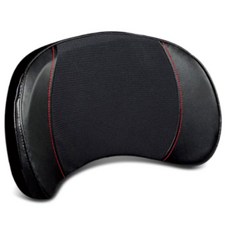 BONFORM 柔韌皮革雙拼色系腰墊 5725-76BK, 黑色, 1個