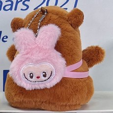 Junoel水豚朋友鑰匙圈娃娃拉夫包, 1個, 愛心包(淺粉紅)水豚