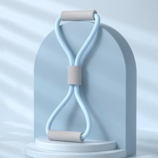 보다모가 요가 필라테스 스트레칭 밴드, 블루 + 그레이, 1개