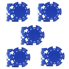 彩色籌碼, 50個, 藍色