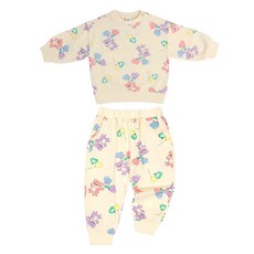 mollimelli 兒童棉花糖熊熊上下裝套裝