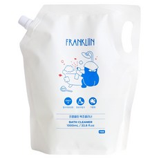 FRANKLIIN 욕조 클리너 리필, 1L, 1개