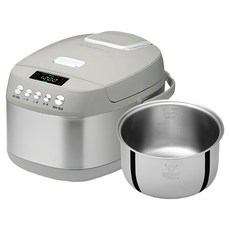 BUFFALO 牛頭牌 6人份全功能智慧電子鍋 附安康內鍋 冷灰色, SRC-12