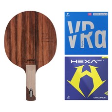 Omega Tour ST 球拍 + Ventus Regular Alpha 粉紅色 + Hexer Pro 1 桌球膠皮套組, 1套, 單一商品