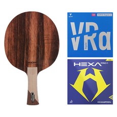 OMEGA TOUR 球拍 FL + VENTUS REGULAR ALPHA 粉紅色 + HEXAPRO1 桌球膠皮 套組, 1套, 單一商品