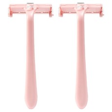 Market Ring 女性用便利除毛刀 粉紅色, 2個, 1入