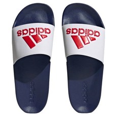 adidas 愛迪達 男女款 ADILETTE SHOWER 拖鞋 HQ6885, 深藍色, 23.5cm