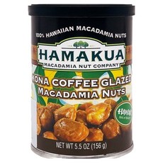 HAMAKUA Kona咖啡味裹糖夏威夷果仁罐, 1個, 156克