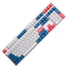 MONSTARGEAR 142鍵 GMK風格 Cherry原廠高度 英刻 PBT 熱昇華 客製化 鵝卵石, 鍵帽, 便當盒, 白色