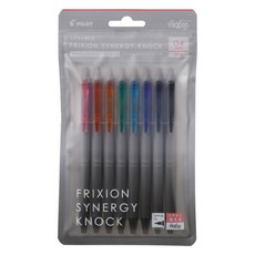 PILOT 百樂 Frixion Synergy Knock 按動魔擦筆 8色組 0.4mm, 混合色, 1套