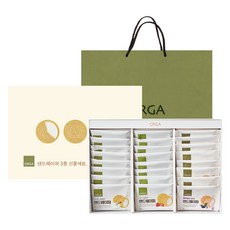 ORGA 夾心威化餅 3種 餅乾禮盒組, 1套, 優格夾心威化餅 8入 + 草莓夾心威化餅 8入 + 藍莓夾心威化餅 8入 + 提袋