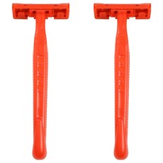 Market Ring 女性用簡易除毛刀 紅色, 2個, 1入