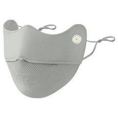 UV抗UV網狀運動面罩, 1個, 藍灰色