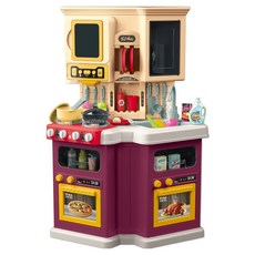 OZ TOY Talented Chef 仿真可出水廚房玩具組, 1個, 粉紅色