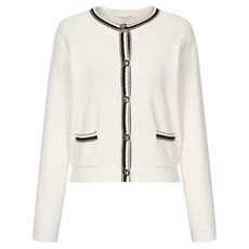 OLIVE DES OLIVE 女款撞色亮點針織開襟衫