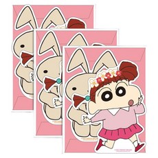 짱구는못말려 미니 모양카드, 유리, 3개