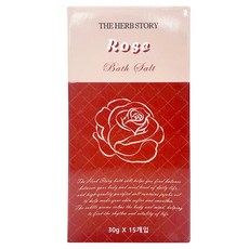 THE HERB STORY 沐浴按摩鹽棒 玫瑰入浴劑, 1個, 450g