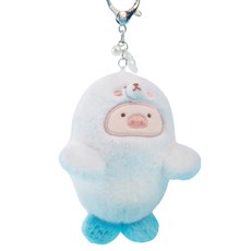TOYZEROPLUS LuLu豬 海洋幼海豹Lu 絨毛公仔鑰匙圈, 1個, 12cm, 混合色