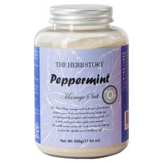 THE HERB STORY 沐浴按摩浴鹽 薄荷, 1個, 500g