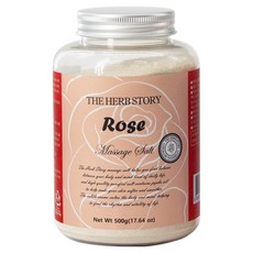 THE HERB STORY 沐浴按摩鹽 玫瑰入浴劑, 1個, 500g