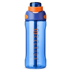 10 Degree CELSIUS Tritan 雙向日常水瓶, 1個, 藍色, 750ml