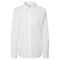 헤지스 여성용 단색 면혼방 긴팔셔츠