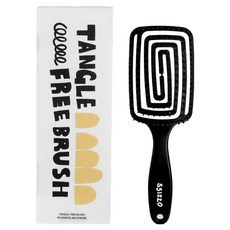 씨조 엉킴방지 뿌리 볼륨 헤어 빗, 1개, 블랙