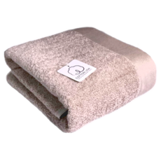 LIFE 來福牌 美棉斜紋浴巾 精梳棉, 卡其色, 1個