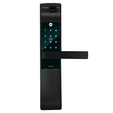 Yale 耶魯 指紋卡片4合1電子鎖 消光黑, YDM7116A, 單純送貨商品
