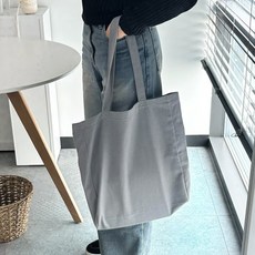 素色丹寧帆布日常環保肩背包