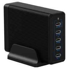 ARTMU USB PD 230W PPS GaN 接地多功能超高速充電器 GE610, 黑色, 1個