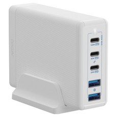 ARTMU USB PD 226W PPS GaN 接地多孔超高速充電器 GE410, 白色, 1個