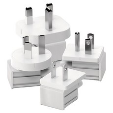 ARTMU GT系列 旅行用可替換式插頭4件組 白色, 1套