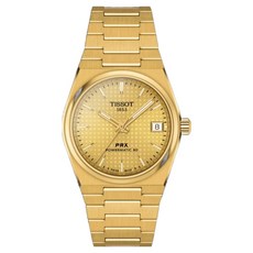 TISSOT 天梭 PRX 簡約復刻機械腕錶金面 35mm