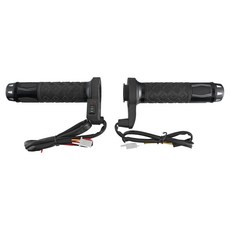 StarMotors 摩托車彩色電熱手把, 黑色, 1個