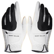 SaintMiller 女款超防滑矽膠高爾夫手套 雙手用, 1組, 白色