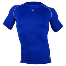 SUPEROaD SPORTS Muscle Point 專業機能運動短袖緊身衣, 寶藍色