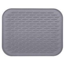 小麥購物 北歐風餐具瀝水軟墊, 1個, 1層, 灰色