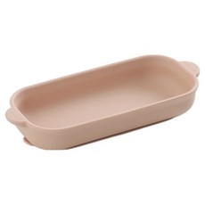 TACKAON 1 2 3 吸附 1格 吸盤餐盤, 米粉色, 1個