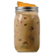 Ball 梅森 Jarware 窄口飲料隨行玻璃梅森罐 16oz, 1個, 480ml