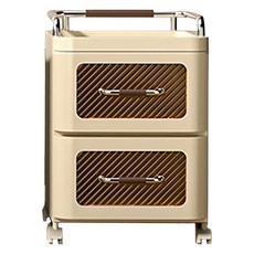 小麥購物 置物小推車 L1276 小, 2層, 奶油色