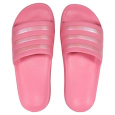 adidas 愛迪達 女款 ADILETTE AQUA 拖鞋 IF6071, 粉紅色, 23.5cm