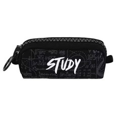 TODAY LIVING 大拉鍊大容量合格筆袋收納包 R99862, 1個, 黑色