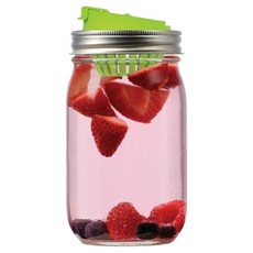 Ball 梅森 Jarware 窄口果汁隨行玻璃梅森罐 16oz, 1個, 480ml