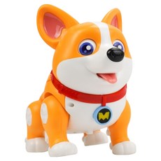 電動音樂機器狗 可愛柯基/走路眼睛舌頭會動 3339, 1個, 橘色
